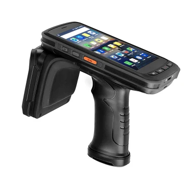 Android 11 Handheld Pistol Grip with 2D Qr Zebra Scanner 5.2′′ Screen UHF RFID Reading Manager